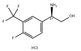 CAS号1394822-93-5，(R)-2-氨基-2-(4-氟-3-(三氟甲基)苯基)乙醇盐酸盐.png