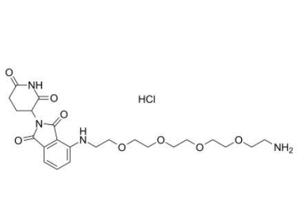 Pomalidomide-PEG4-C2-NH2 hydrochloride 