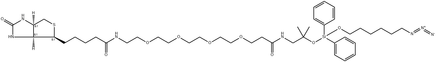 Biotin-PEG4-amino-t-Bu-DADPS-C6-azide