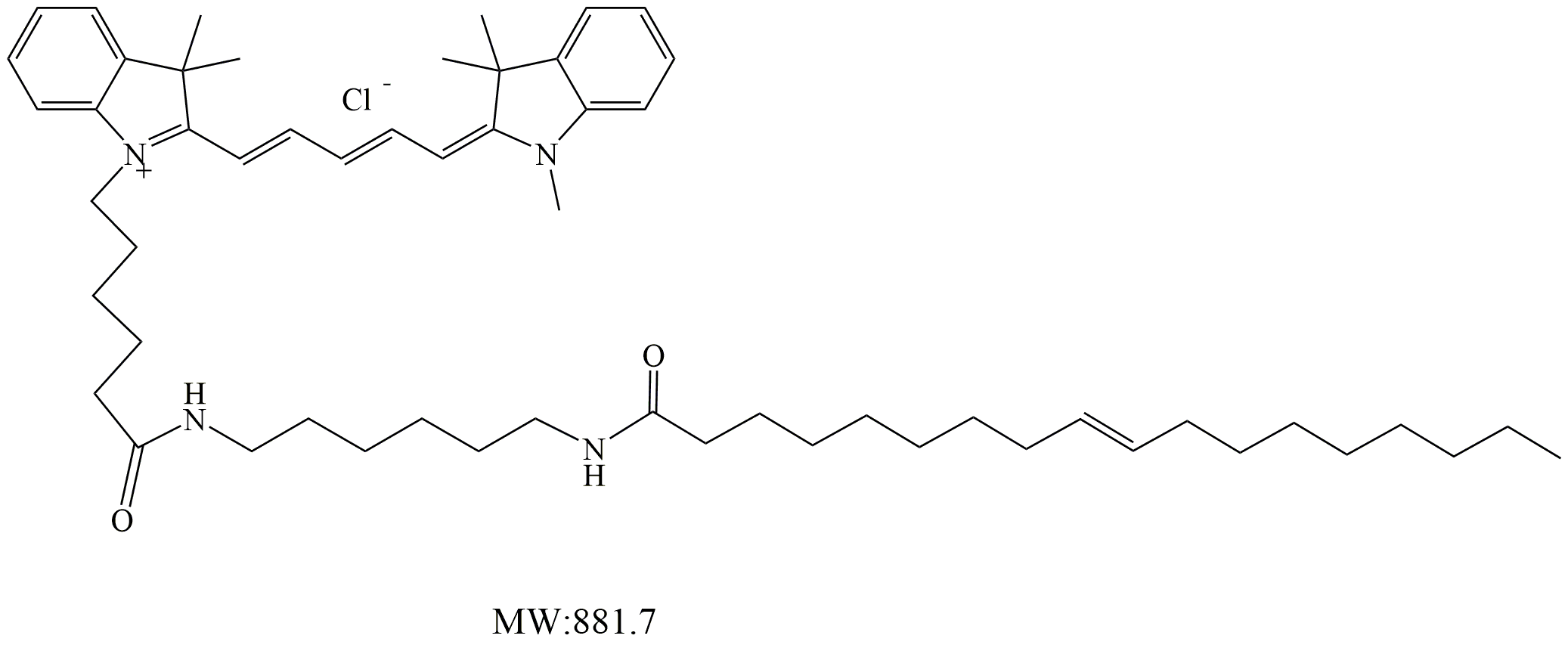 Cy5-Oleic Acid，Cy5染料标记油酸