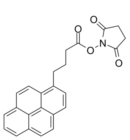 	1-芘丁酸N-羟基琥珀酰亚胺酯	 