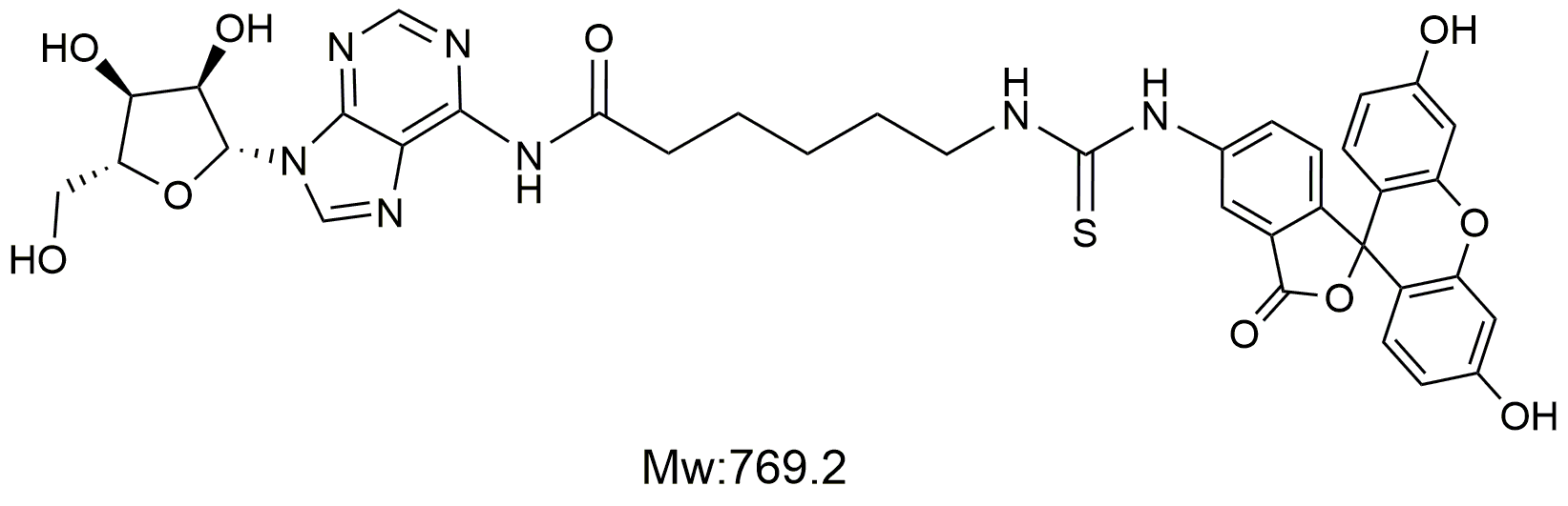 FITC-Adenosine，荧光素FITC修饰的腺苷