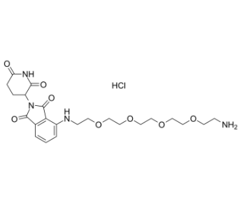 Pomalidomide-PEG4-C2-NH2 hydrochloride