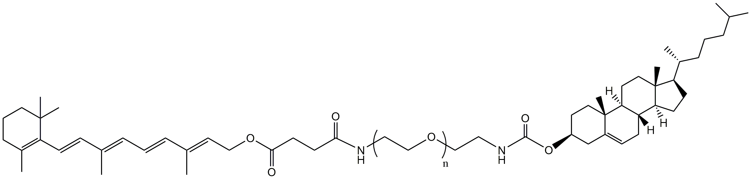 Cholesterol-PEG-Retinol，胆固醇修饰PEG视黄醇