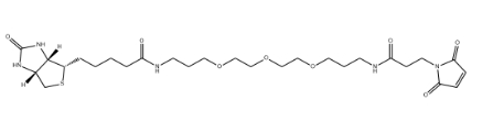 Biotin-C1-PEG3-C1-amido-Mal