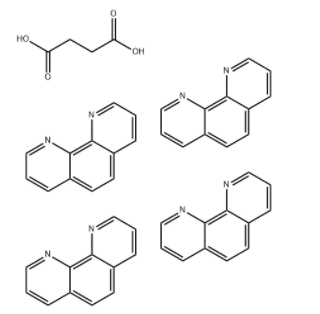Butanedioic acid, compd. with 1,10-phenanthroline (1:4)	 