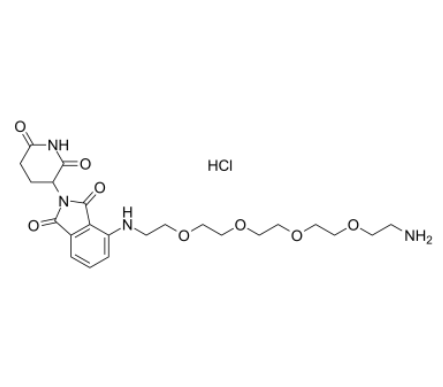 Pomalidomide-PEG4-C2-NH2 hydrochloride 