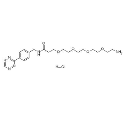 Tetrazine-PEG4-amine (hydrochloride) 