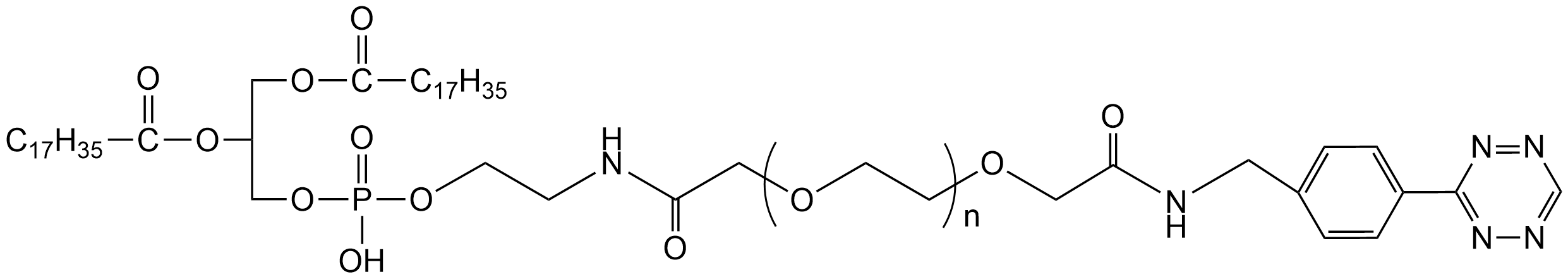 四嗪修饰的磷脂-聚乙二醇共聚物，DSPE-PEG-Tetrazine