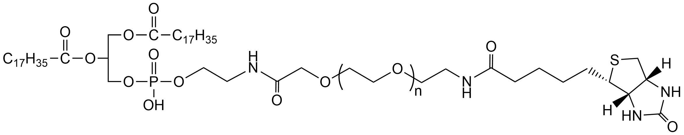 生物素修饰磷脂-聚乙二醇，DSPE-PEG2000-Biotin