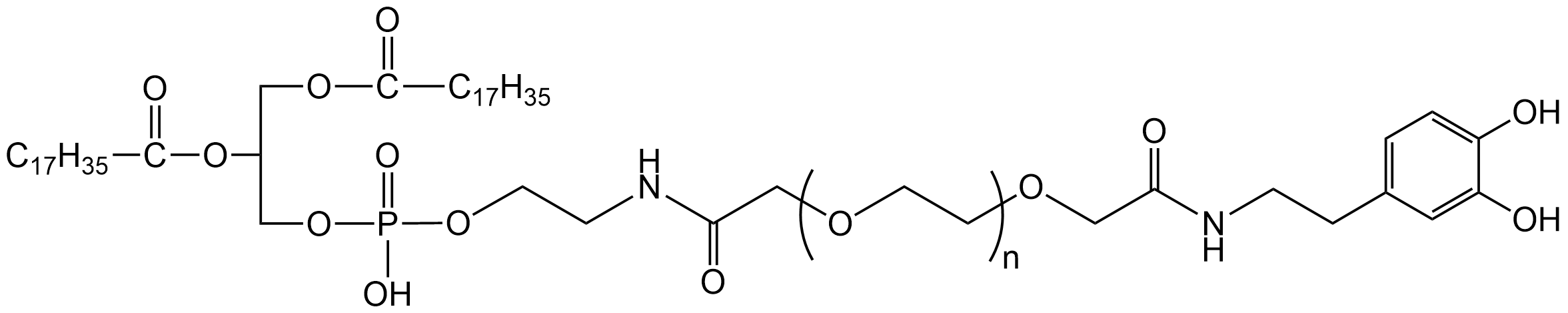 多巴胺修饰磷脂-聚乙二醇，DSPE-PEG2000-Dopamine