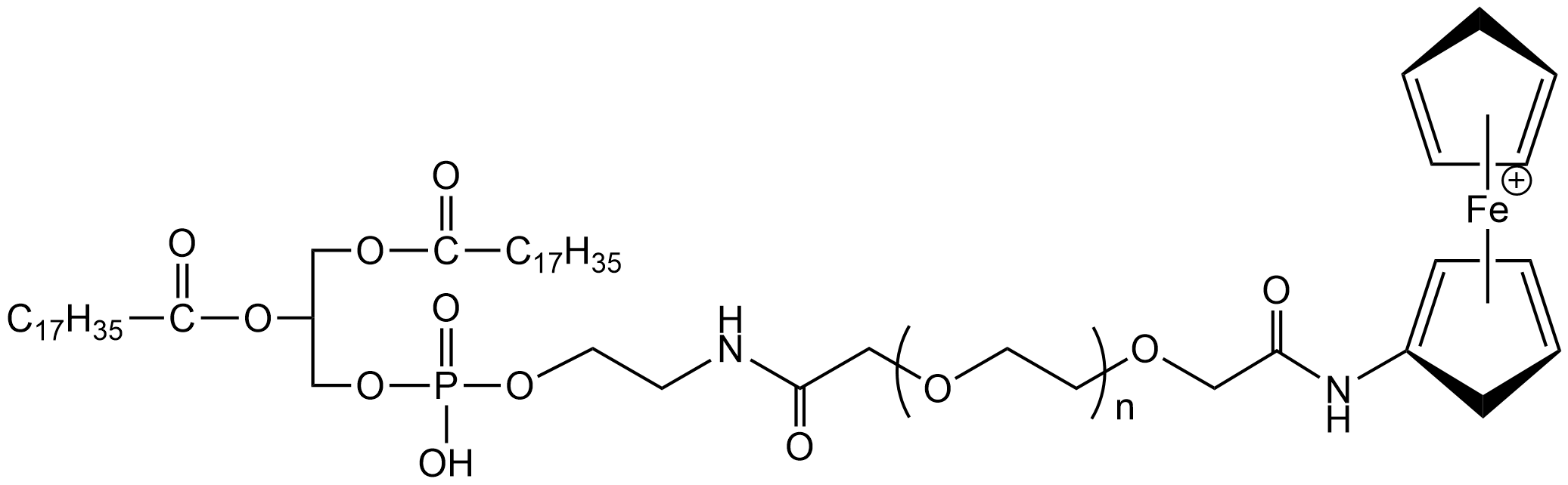 DSPE-PEG2000-Ferrocene，磷脂-聚乙二醇-二茂铁