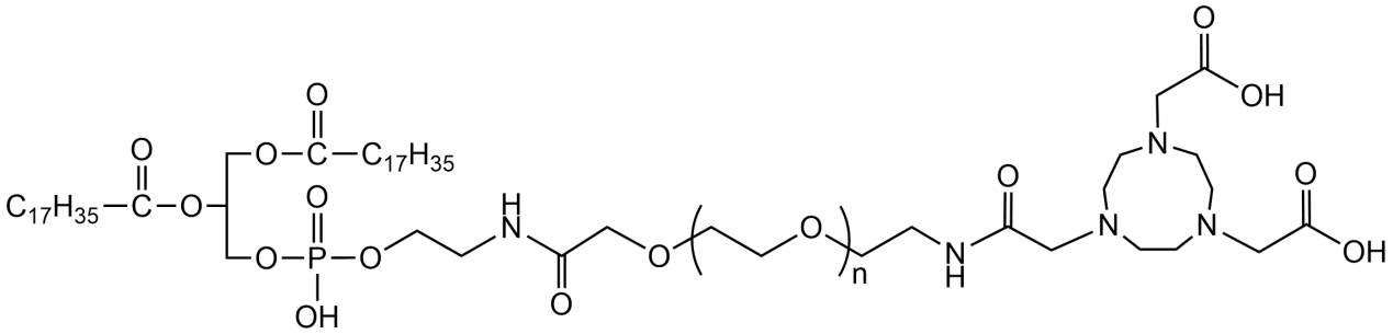 DSPE-PEG-NOTA，DSPE-聚乙二醇-三氮杂壬烷三乙酸