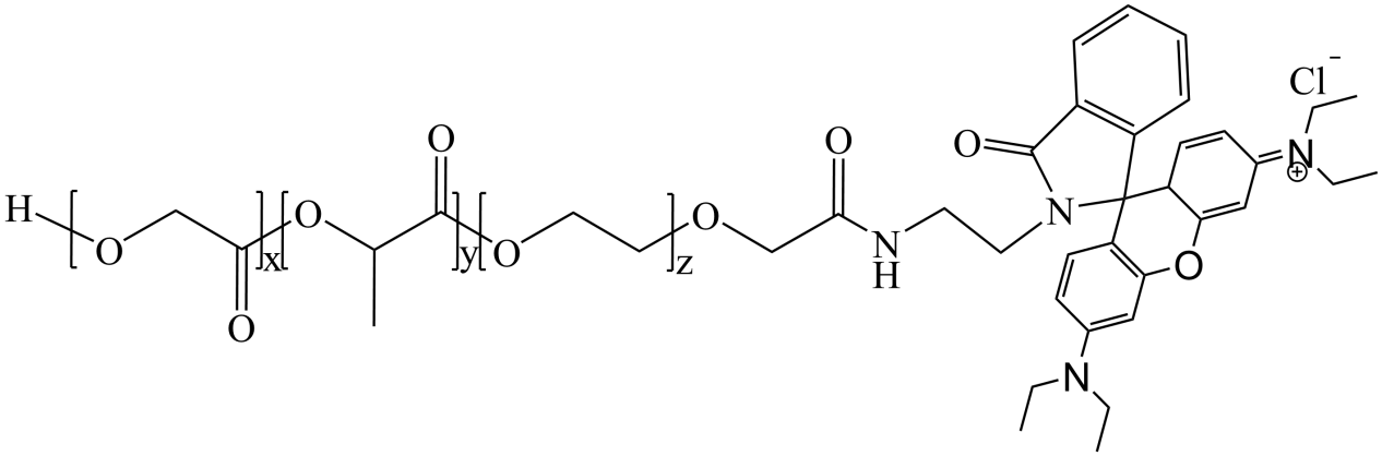 PLGA-PEG-RB，聚乳酸-羟基乙酸-聚乙二醇-罗丹明B