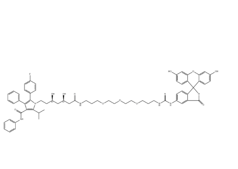 Atrovastatin-PEG3-FITC Atrovastatin-PEG3-FITC