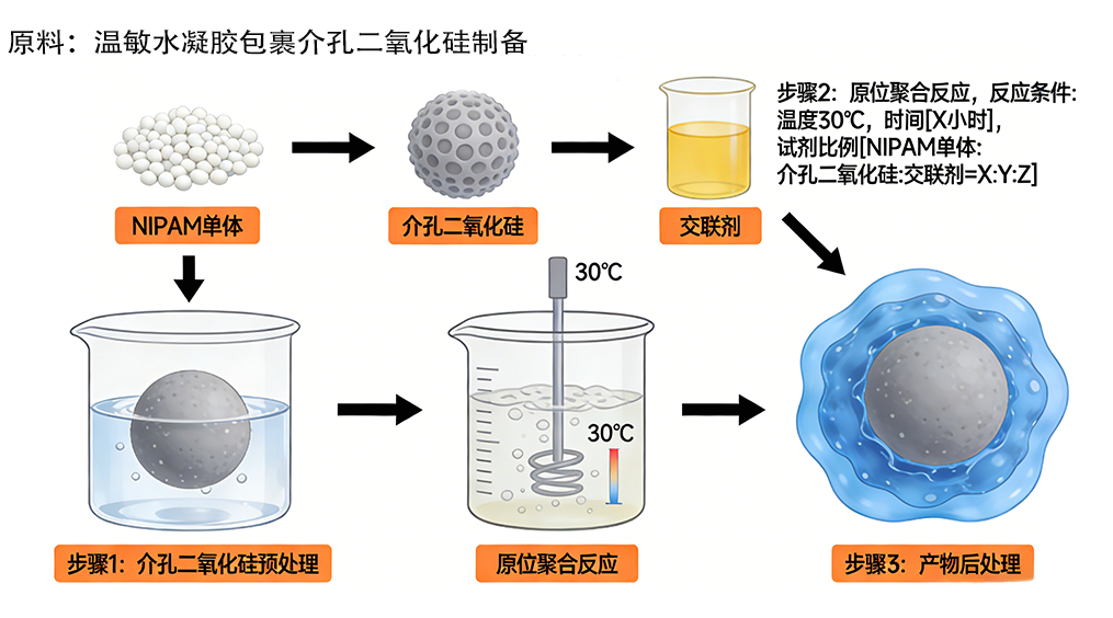 温敏水凝胶包载介孔二氧化硅 温敏水凝胶包载介孔二氧化硅