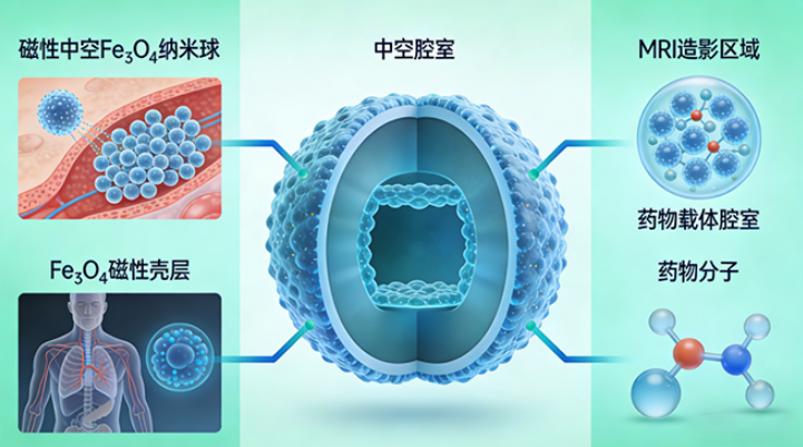 磁性中空Fe₃O₄纳米球定制