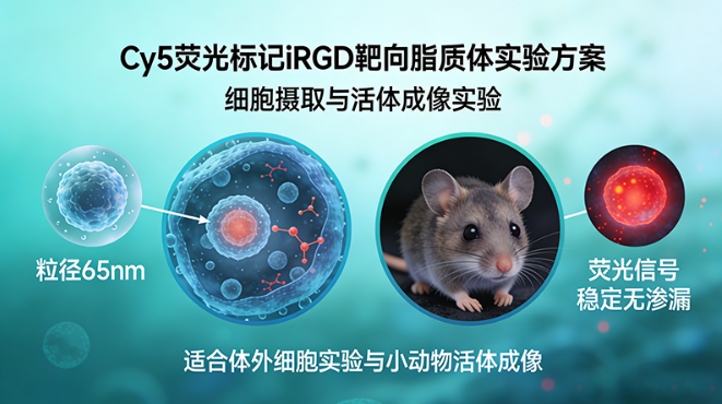 Cy5荧光标记靶向脂质体