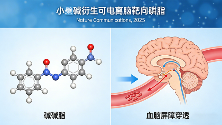 小檗碱衍生可电离脑靶向磷脂