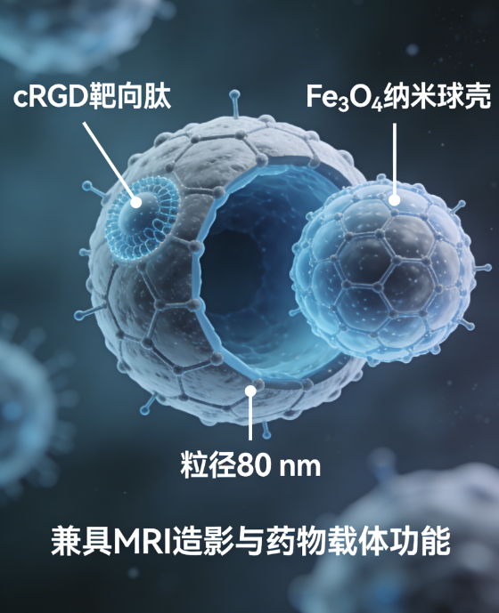 cRGD 靶向中空 Fe₃O₄纳米球 cRGD 靶向中空 Fe₃O₄纳米球