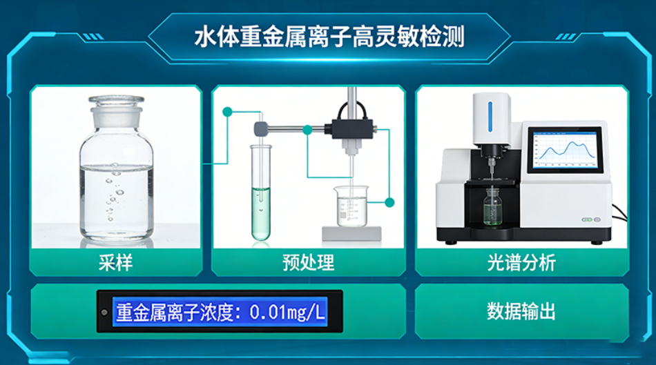 水体重金属离子高灵敏检测