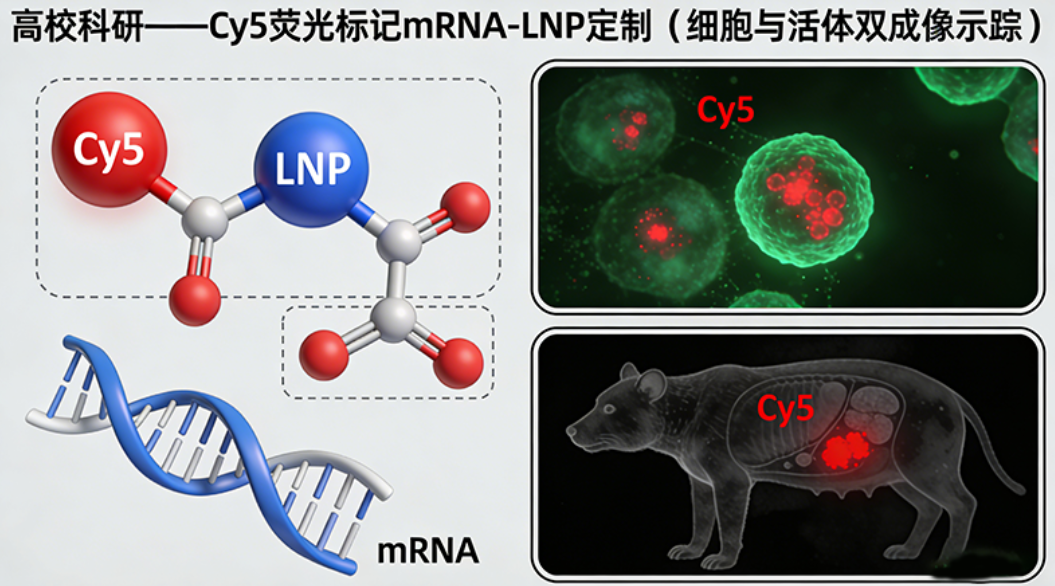 Cy5荧光标记mRNA-LNP定制