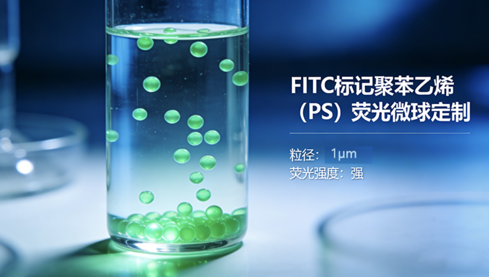 FITC标记聚苯乙烯（PS）荧光微球定制