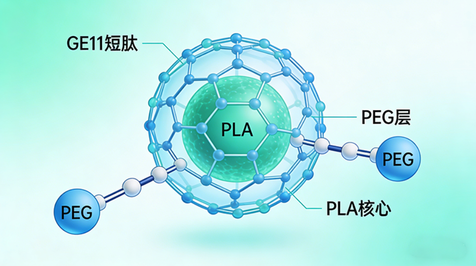 GE11短肽靶向修饰PEG-PLA胶束 GE11短肽靶向修饰PEG-PLA胶束