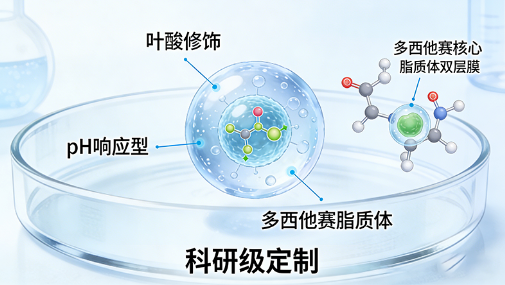 叶酸修饰pH响应型多西他赛脂质体 叶酸修饰pH响应型多西他赛脂质体