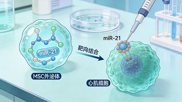 MSC外泌体装载miR-21靶向心肌修复（科研场景）