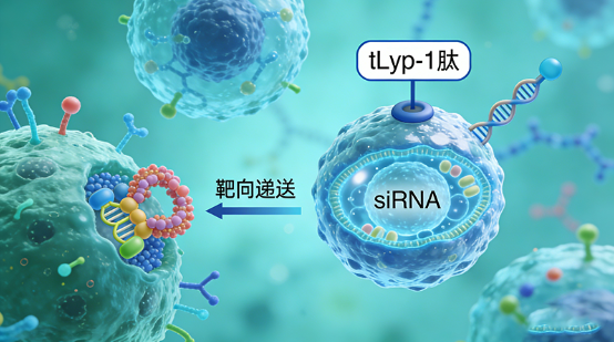 tLyp-1肽修饰外泌体装载siRNA靶向肺癌（科研场景）