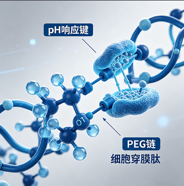 pH响应性PEG修饰细胞穿膜肽定制