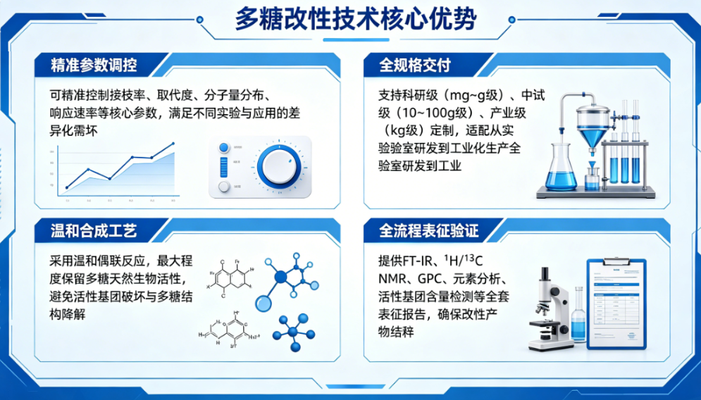 多糖修饰改性定制技术优势