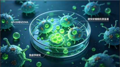 AF430标记OVA用于免疫学抗原呈递研究