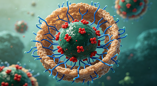 壳聚糖-PEG杂化材料修饰多肽纳米粒