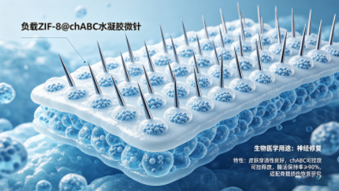 负载ZIF-8@chABC水凝胶微针定制（生物医学用途）