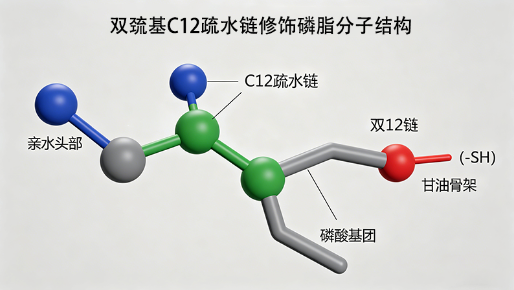 双巯基疏水链修饰磷脂定制