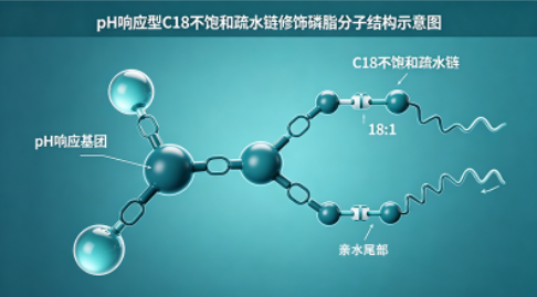 pH响应型不饱和疏水链修饰磷脂定制