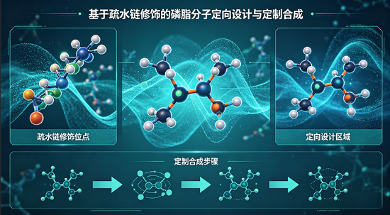 基于疏水链修饰的磷脂分子定向设计与定制合成