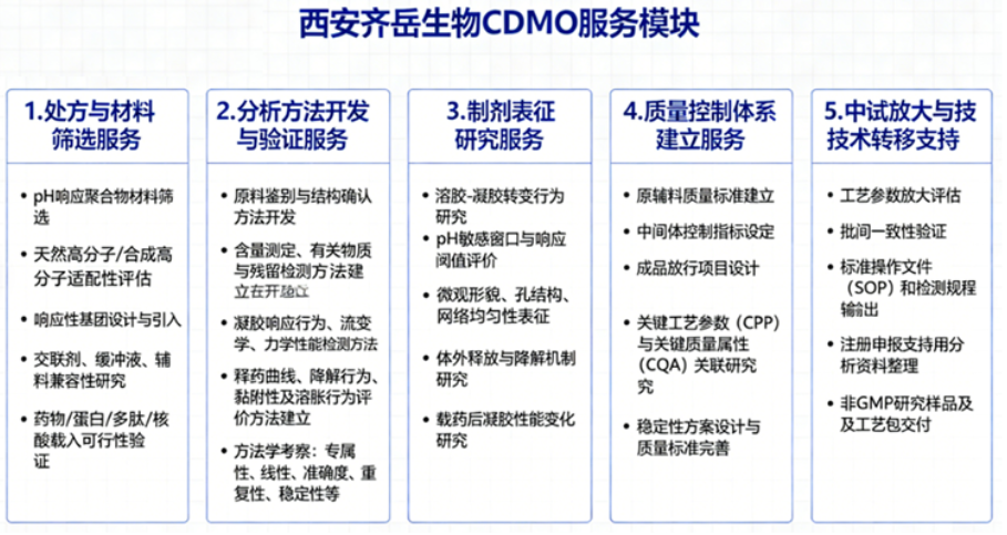 pH响应凝胶制剂之分析测试表征与质量控制-CDMO服务