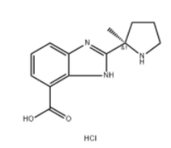 CAS:2227990-33-0 | (R)-2-(2-甲基-2-吡咯烷基)-1H-苯并咪唑-4-甲酸二盐酸盐 | MFCD31630442