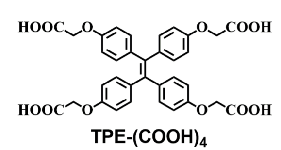 聚集诱导发光，TPE-(COOH)4，四苯乙烯羧酸衍生物