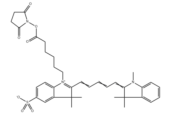荧光染料monoSulfo-Cy5 NHS Ester，cas:325722-95-0