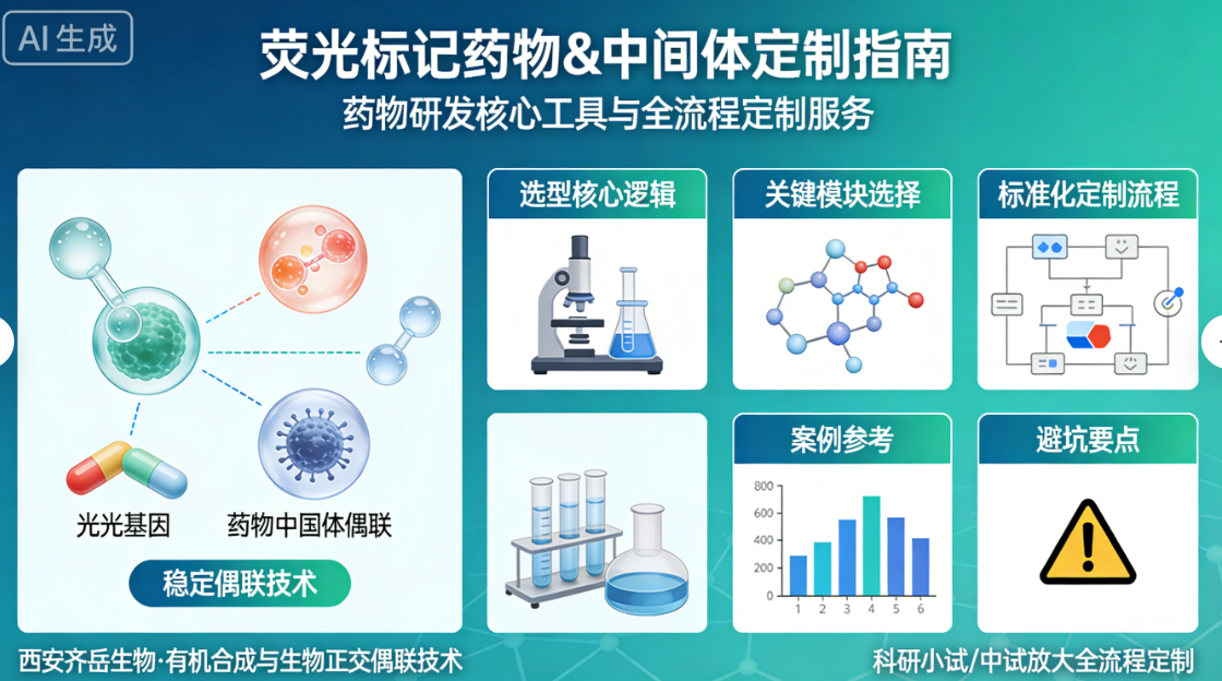 荧光标记药物&中间体定制：方案选择实用参考