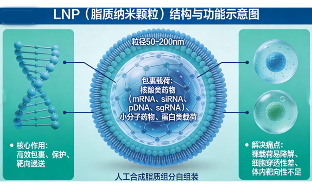 LNP是什么？脂质纳米颗粒递送原理解析