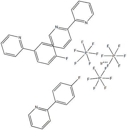 cas：1580547-45-0  (2,2'-联吡啶)双[2-(4-氟苯基)吡啶]铱(III) 六氟磷酸盐